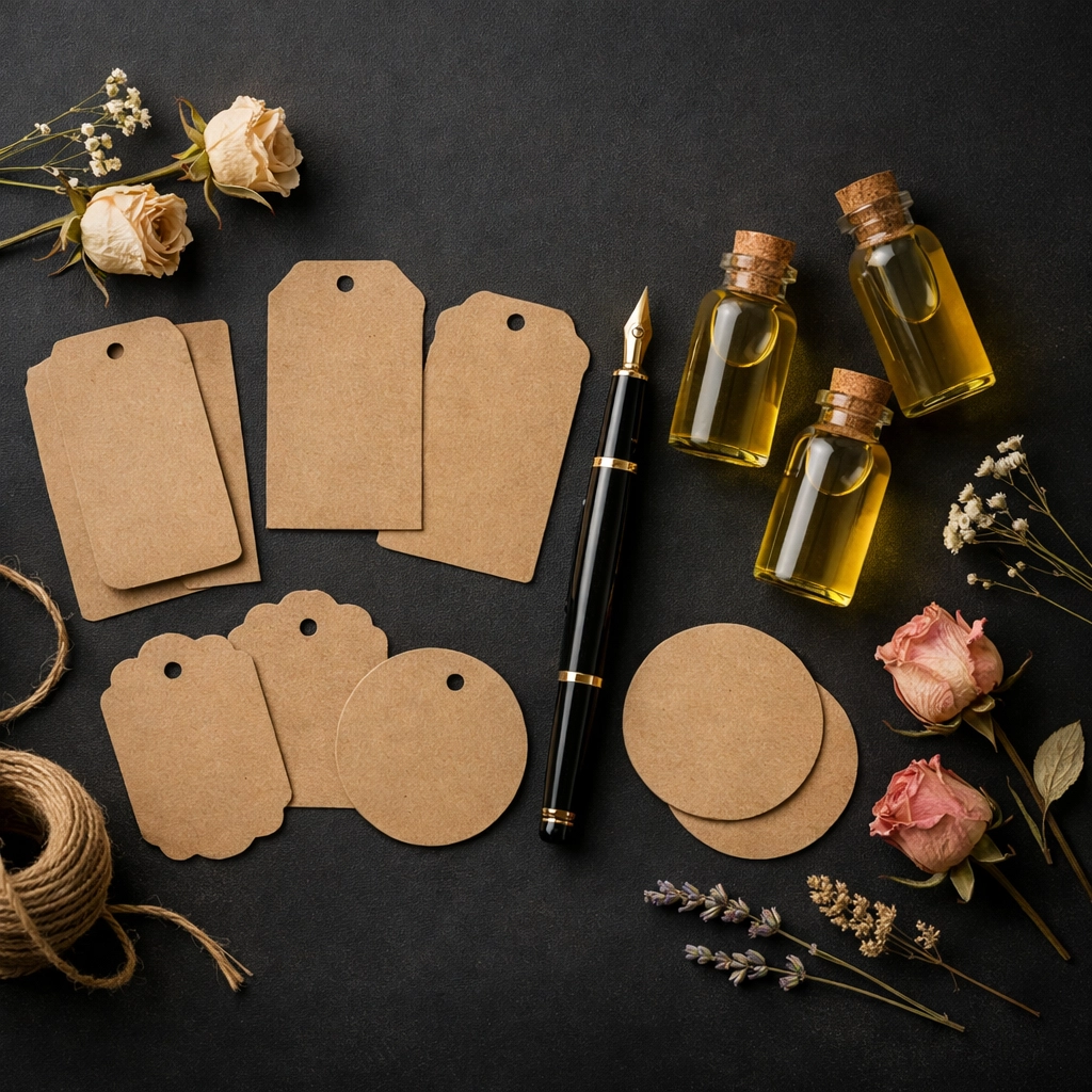 Custom label creation for personalized body oil gifts at Alchemist's Atelier