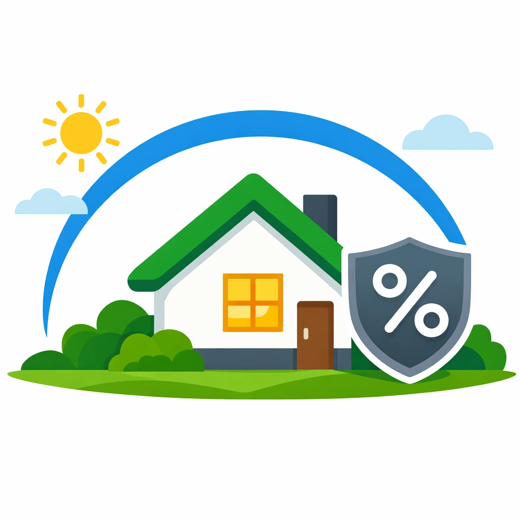 New Haven property tax relief icon representing homeowner tax savings and financial security.