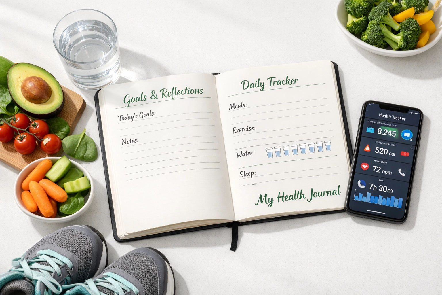 Personalized weight loss treatment plan with healthy lifestyle components and medical tracking