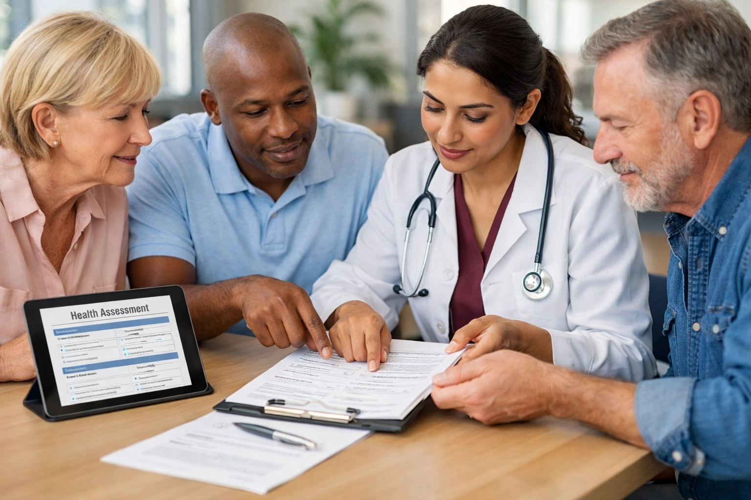 Patient completing health assessment with medical provider for semaglutide weight loss in Massachusetts