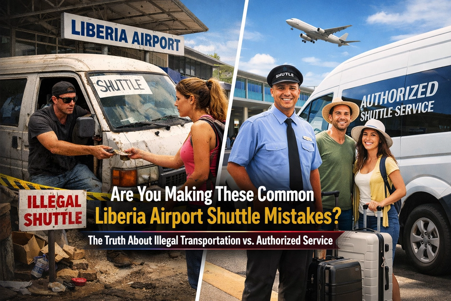 [HERO] Are You Making These Common Liberia Airport Shuttle Mistakes? The Truth About Illegal Transportation vs. Authorized Service