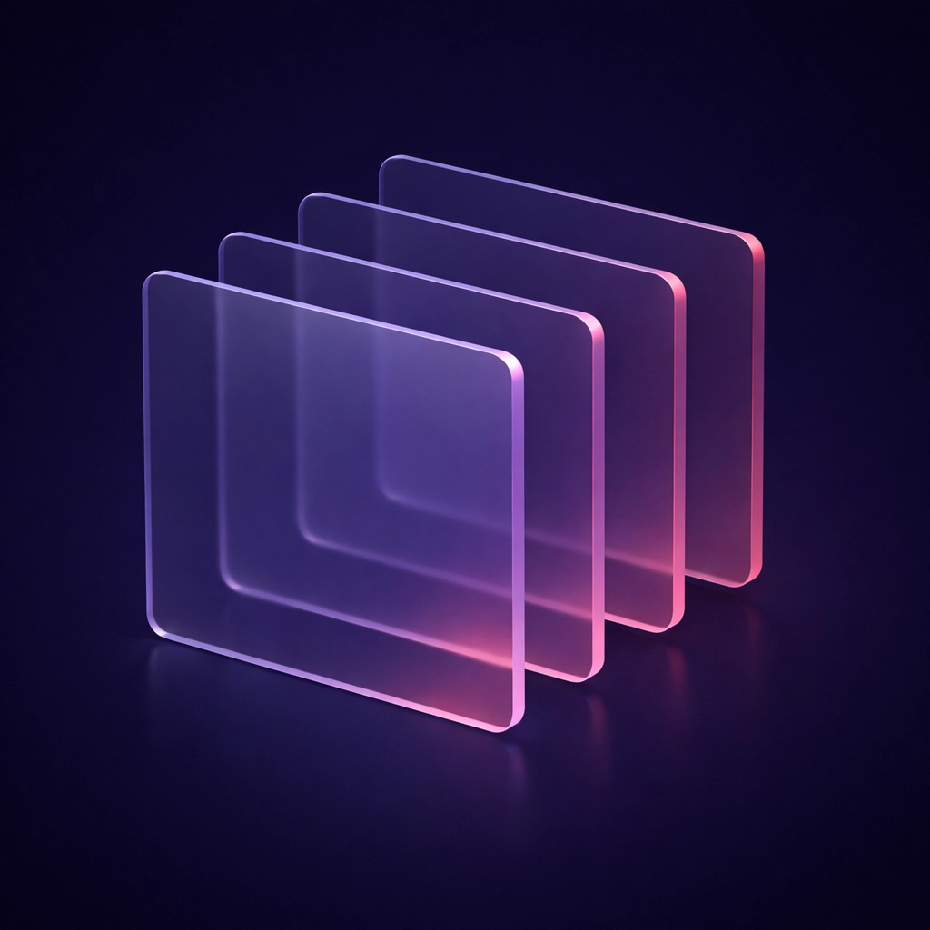 Visual representation of layered templates and hidden design layers in Pictor photo booth software event builder