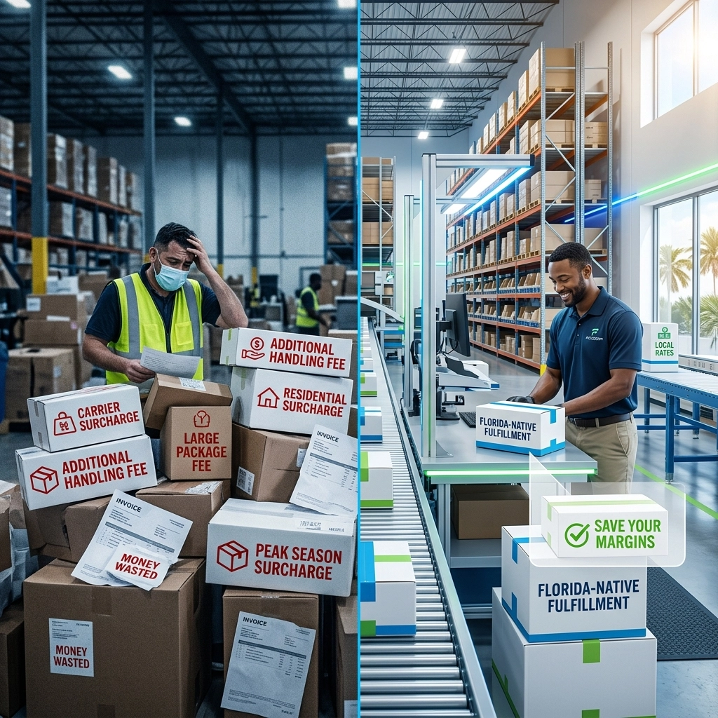 [HERO] Stop Wasting Time on Parcel Surcharges: Try These 5 Florida Fulfillment Hacks to Save Your Margins
