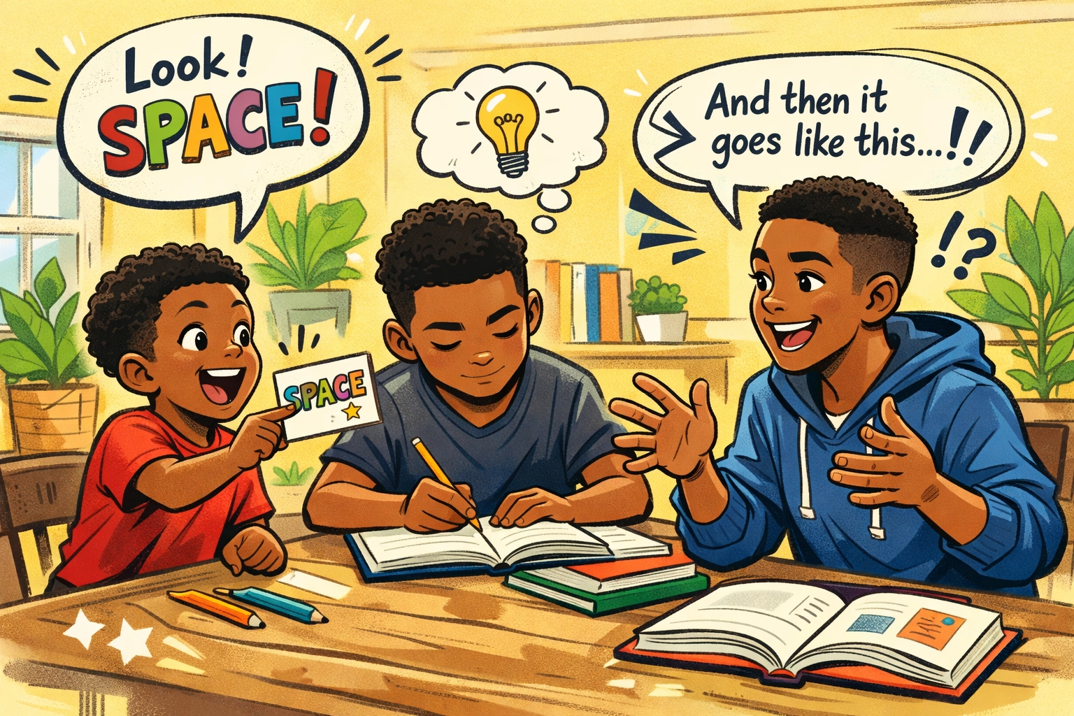 Black boys learning vocabulary together through CRC's family literacy engagement in St. Pete