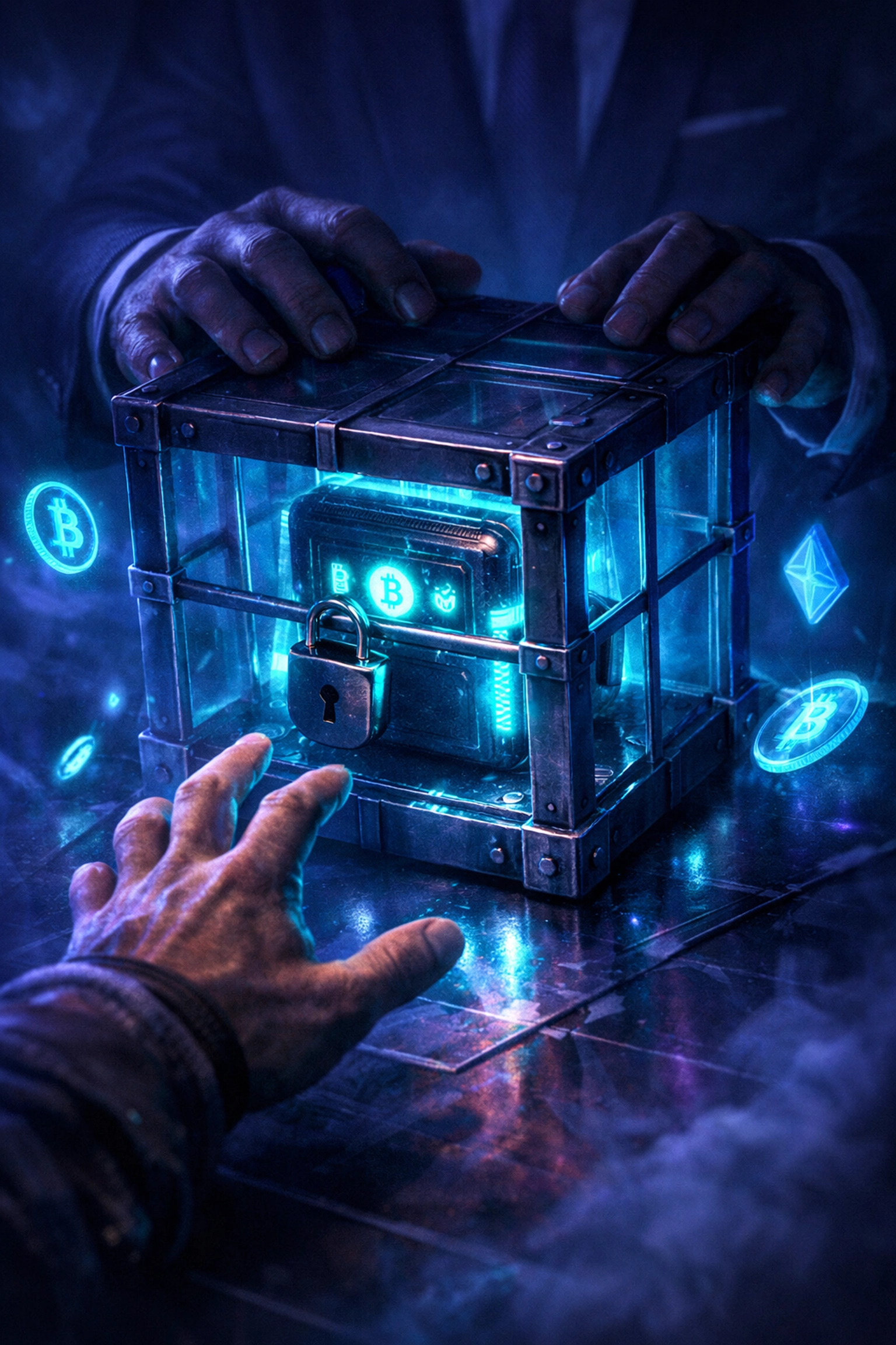 Crypto wallet locked by custodial provider preventing merchant access to funds