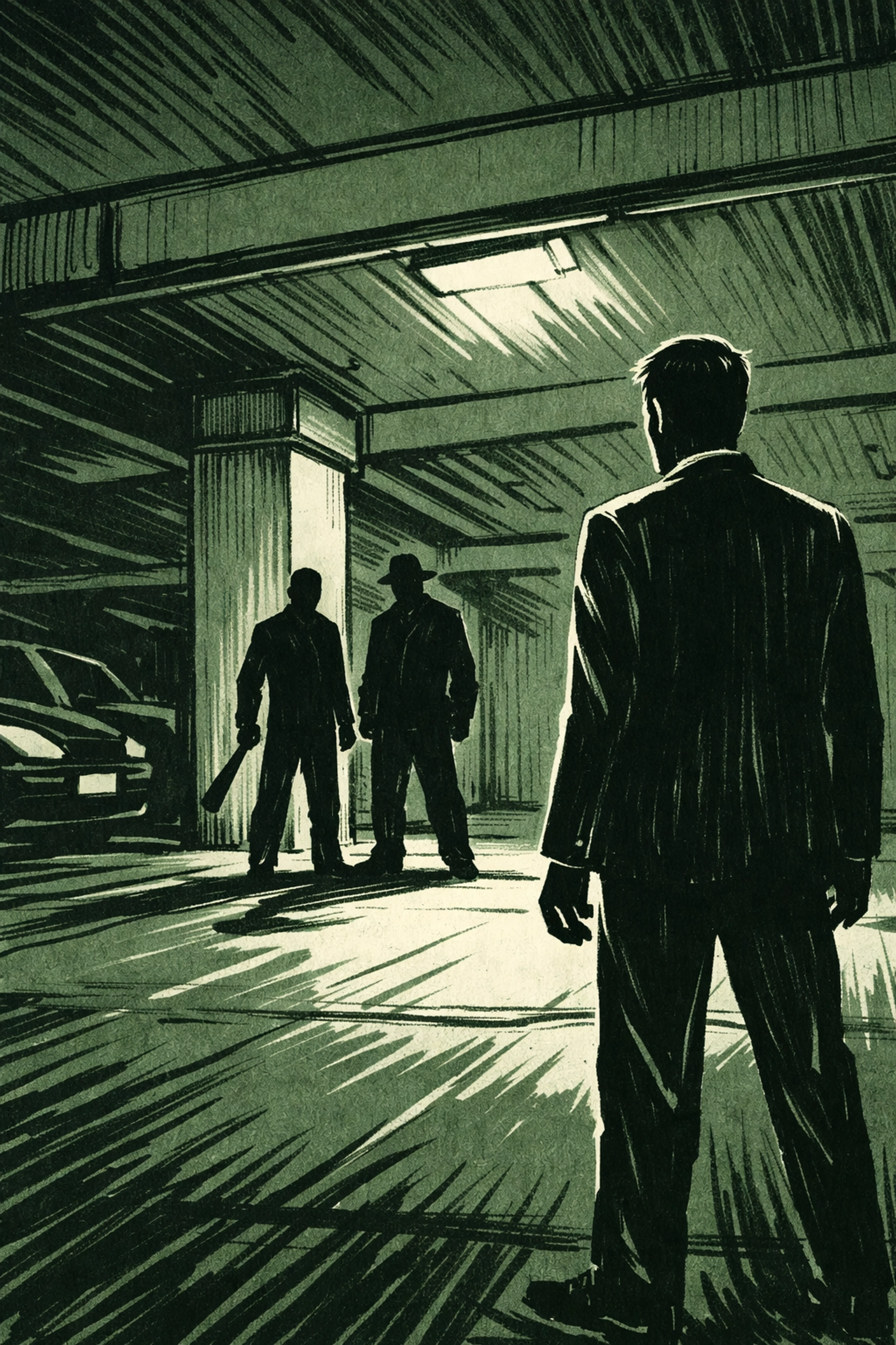 Political secretary threatened in parking garage confrontation scene