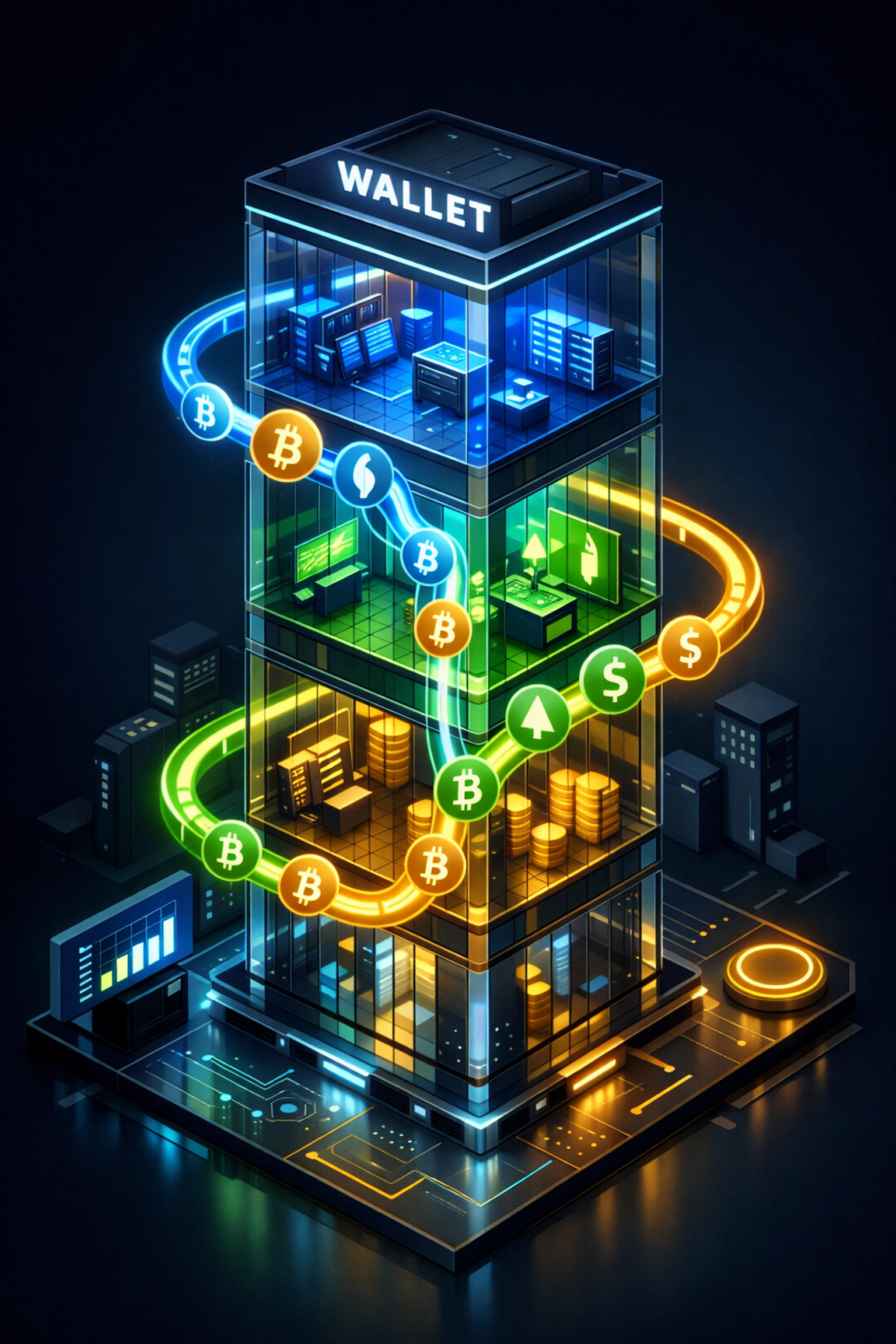 Larecoin Master Sub-Wallet system for merchant payment organization and compliance