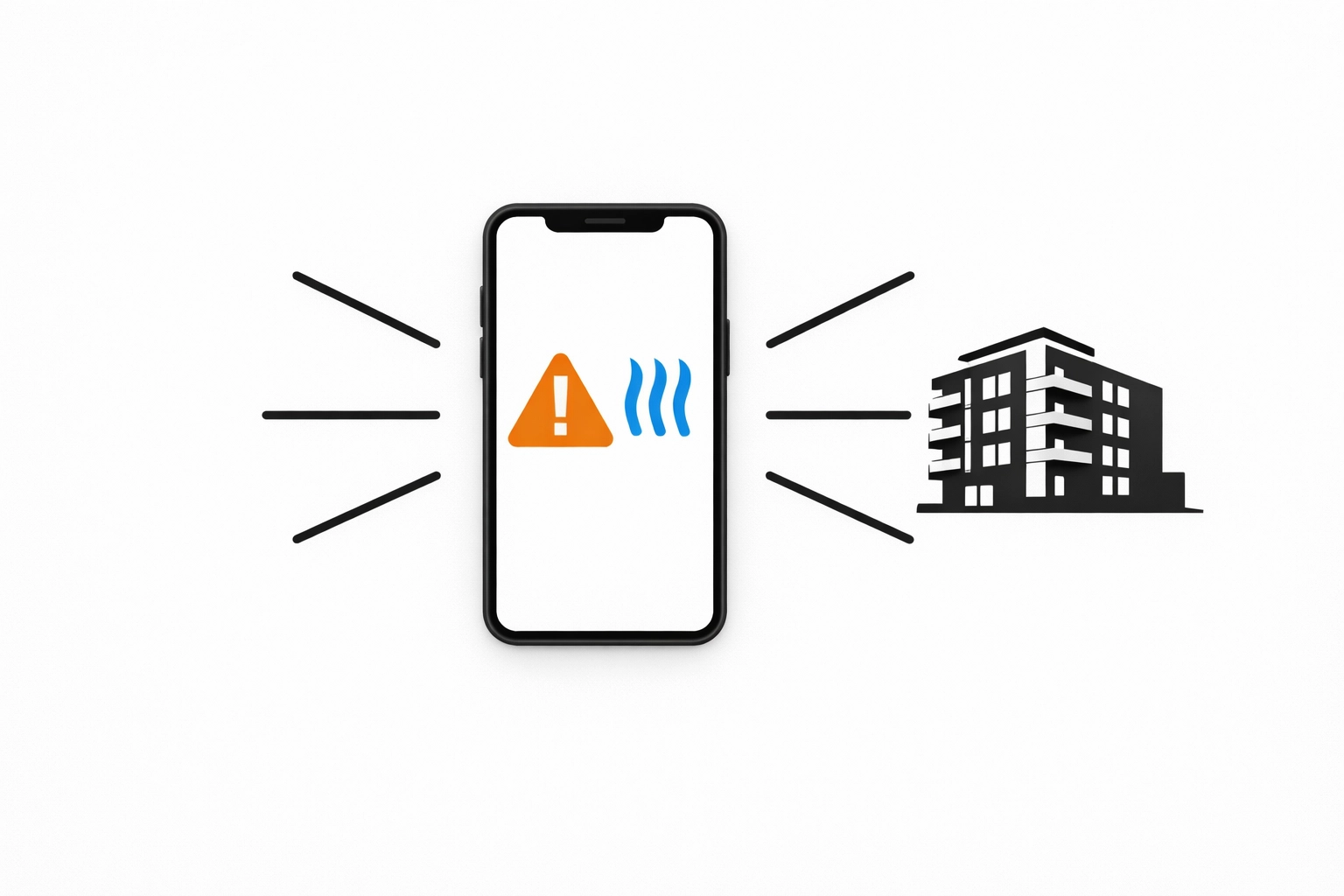 Smartphone with a high humidity alert for proactive Venice condo watch services and property protection.