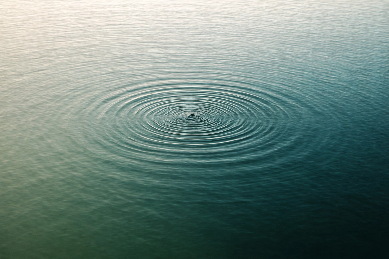 Gentle ripples in serene water symbolize dysregulation spreading through the nervous system.