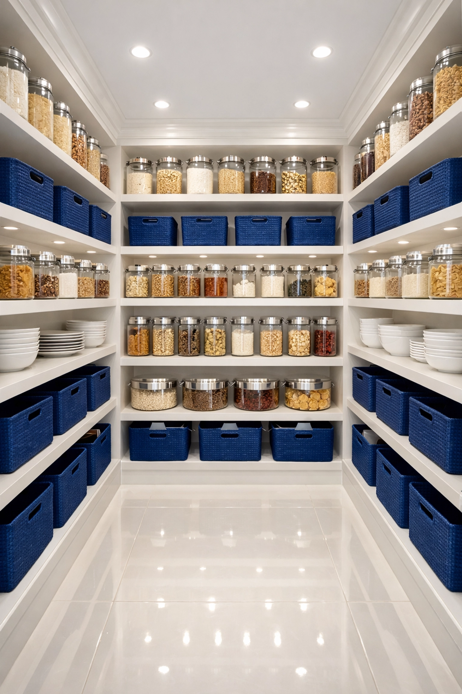 Deep-cleaned butler's pantry showcasing the precision of luxury residential cleaning Massachusetts.