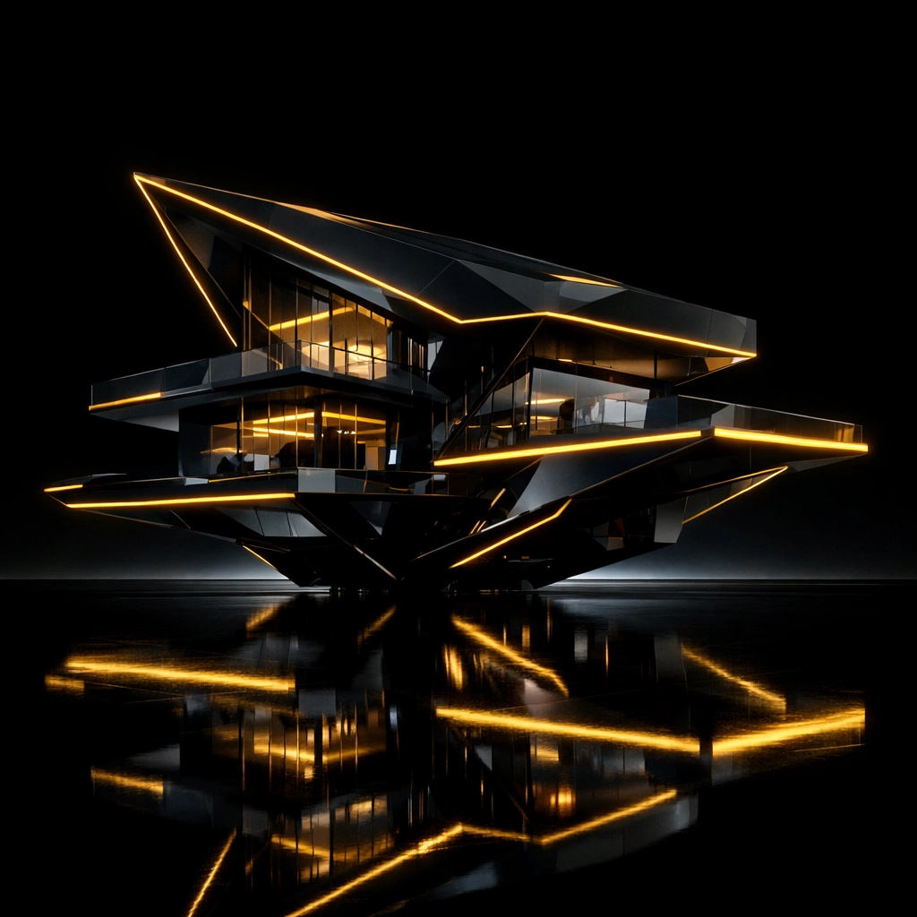 Modern digital flagship architecture representing custom website development for Dubai luxury brands.