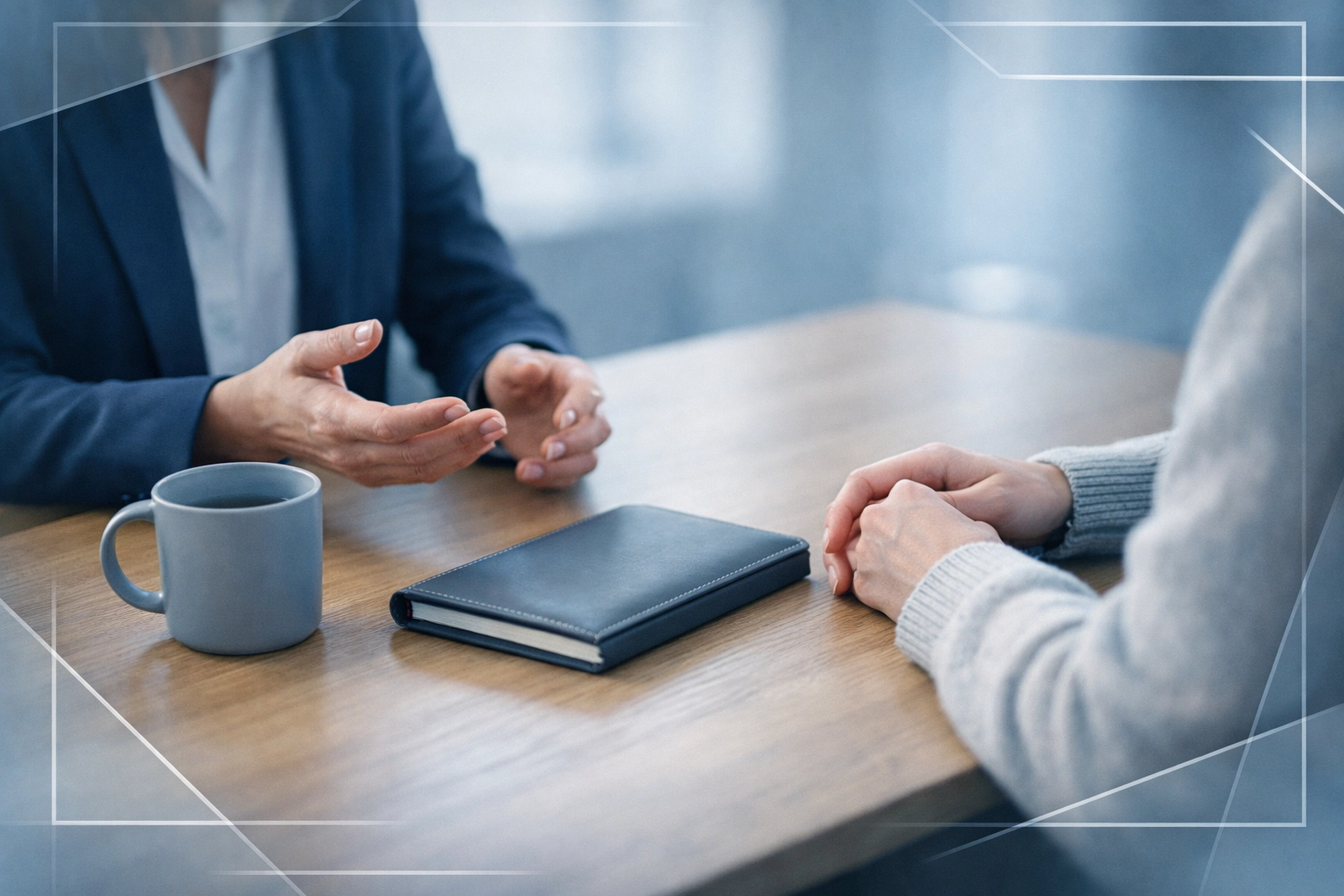 Attorney consultation at conference table, discussing affordable Virginia Beach divorce representation