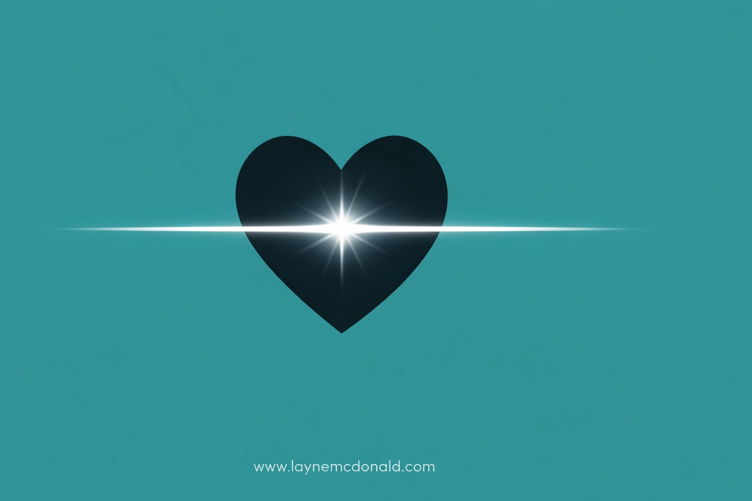 A heart silhouette with a bright light beam representing the breakthrough of forgiveness and emotional healing.
