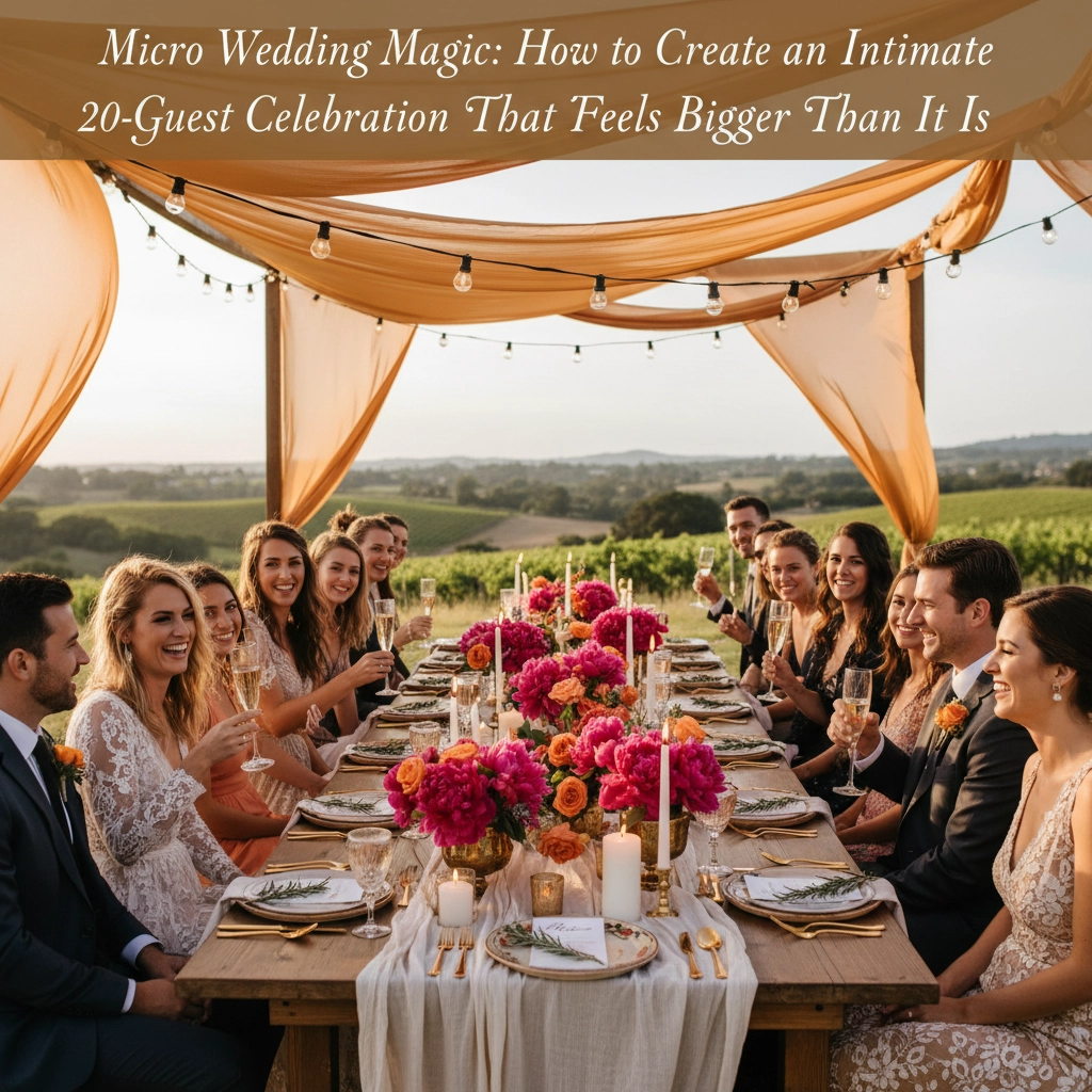 Micro Wedding Magic: How to Create an Intimate 20-Guest Celebration That Feels Bigger Than It Is