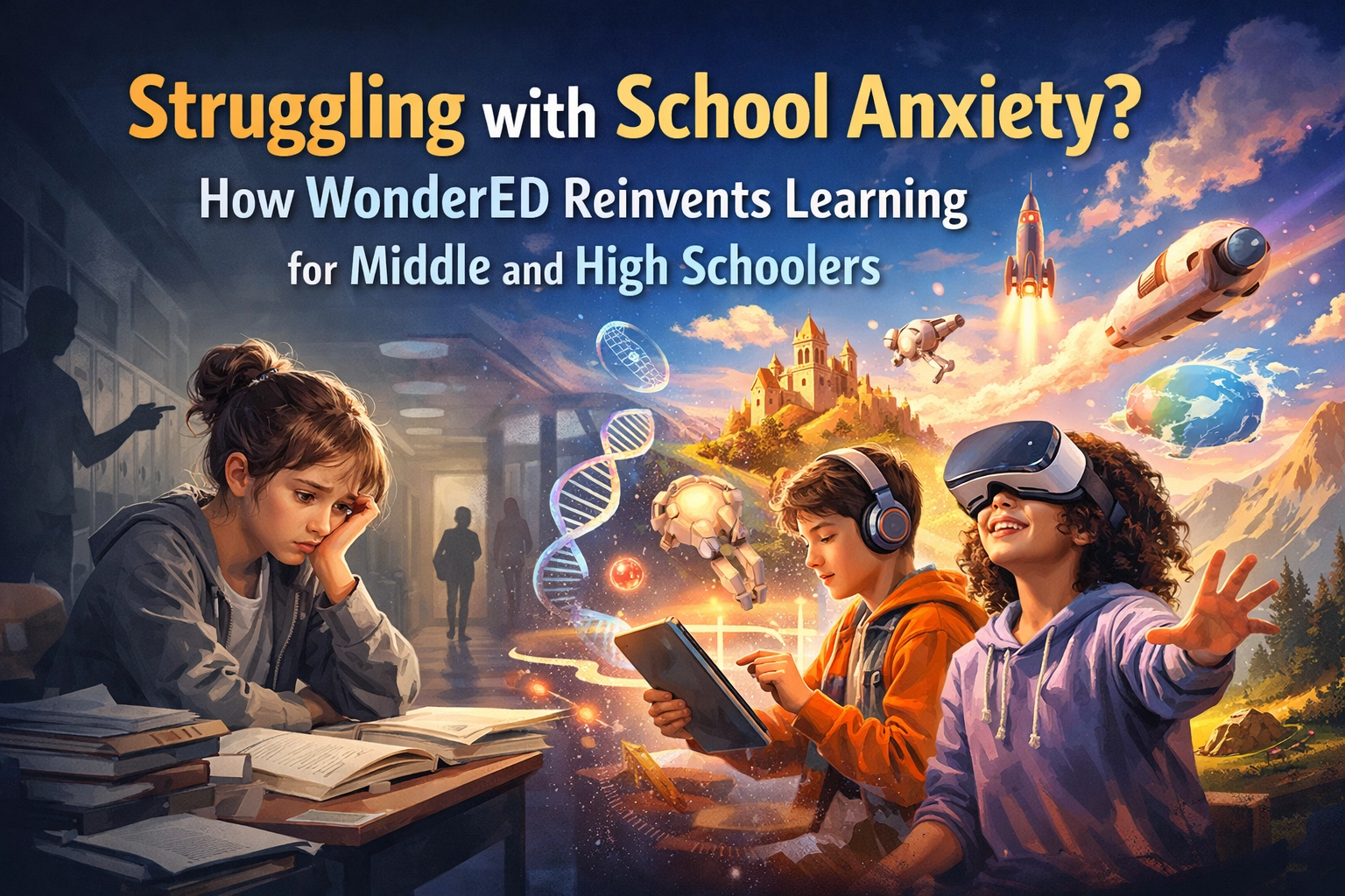 [HERO] Struggling with School Anxiety? How WonderED Reinvents Learning for Middle and High Schoolers