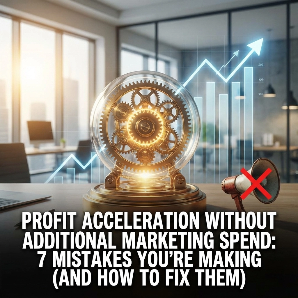 Profit Acceleration Without Additional Marketing Spend: 7 Mistakes You're Making (and How to Fix Them)