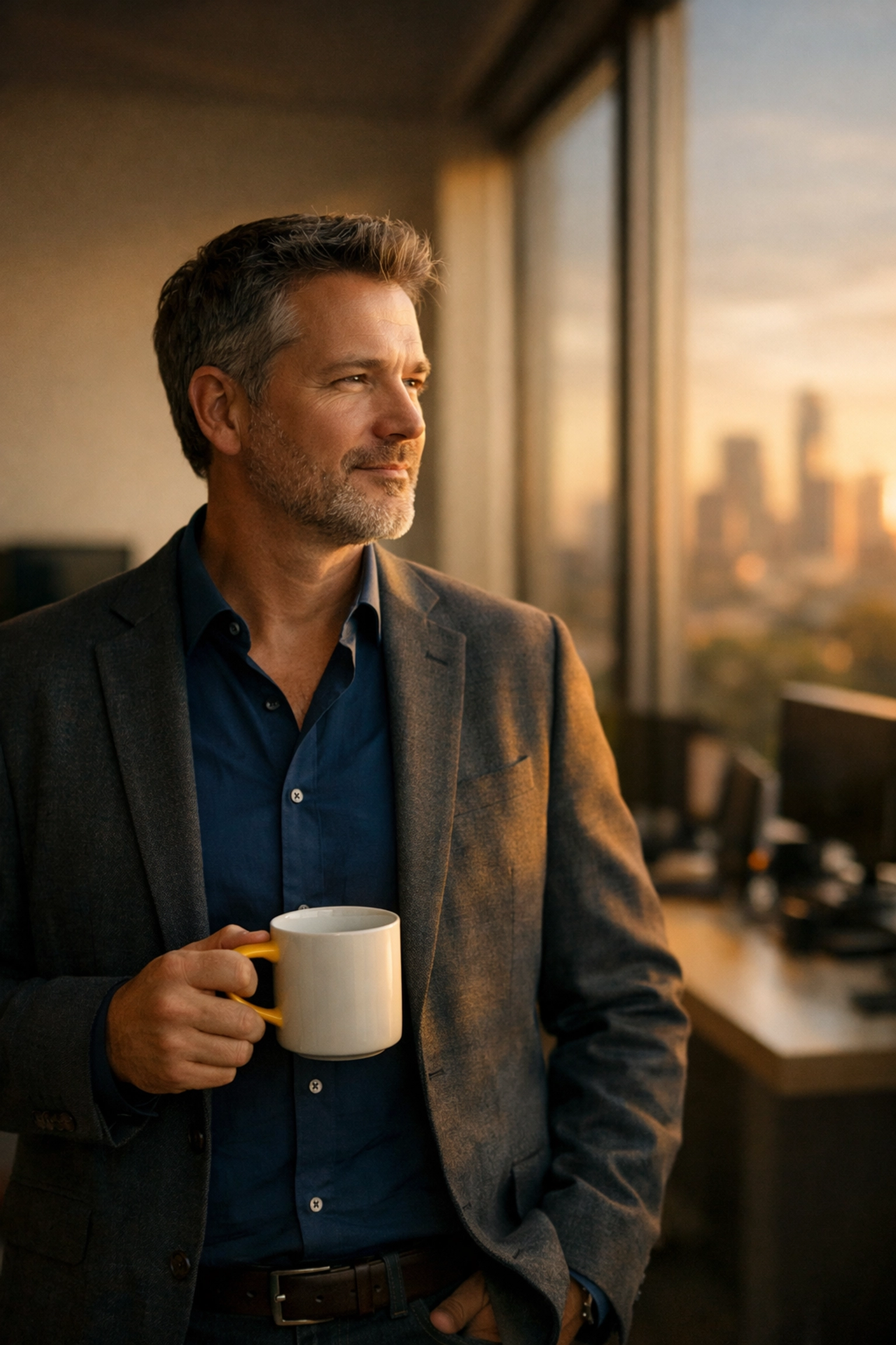 MSP owner reflecting on strategic growth and profitability to improve business exit valuation.