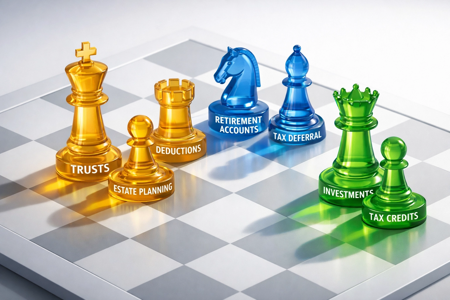 Strategic tax planning framework with multiple tax efficiency strategies for investors