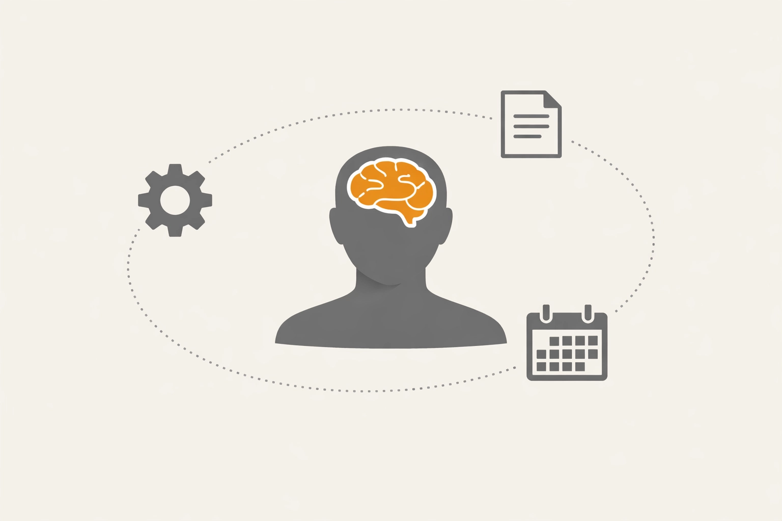 Human-led business operations with people making decisions using tools