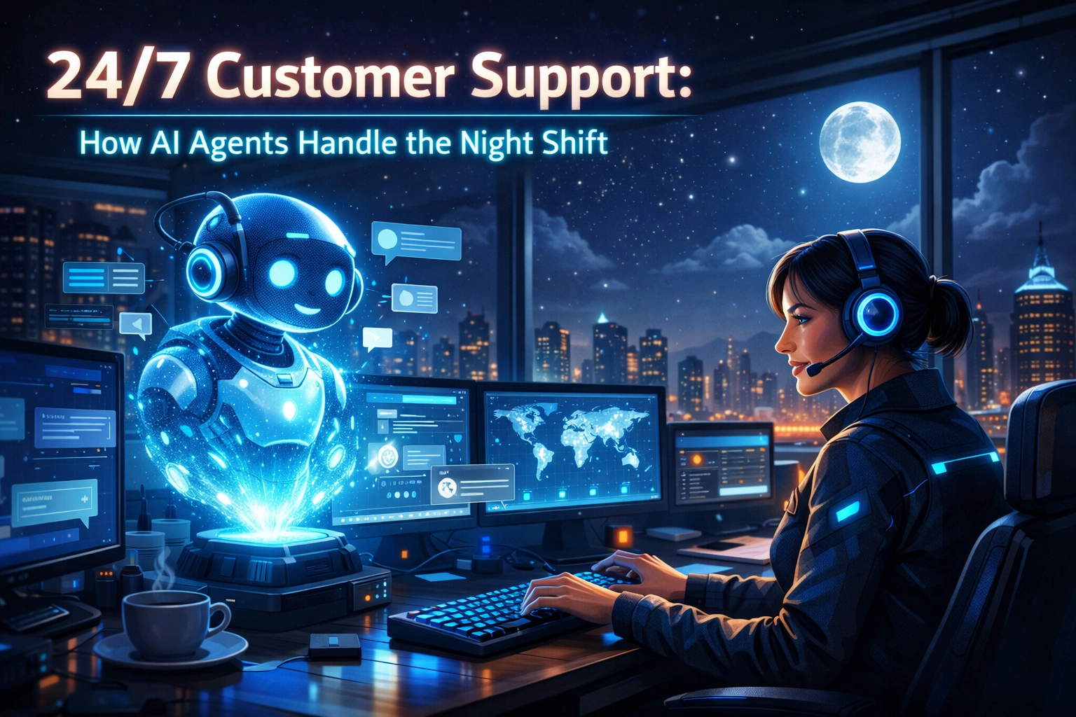 [HERO] 24/7 Customer Support: How AI Agents Handle the Night Shift