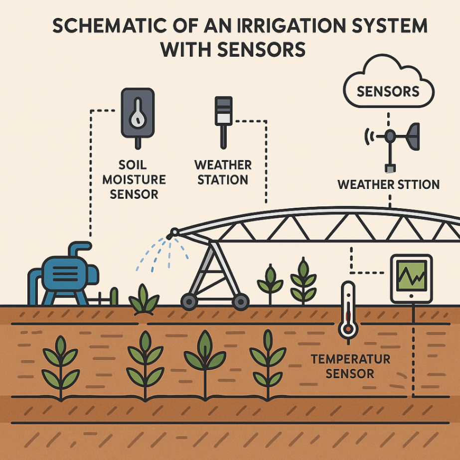 Automated Irrigation System Diagram