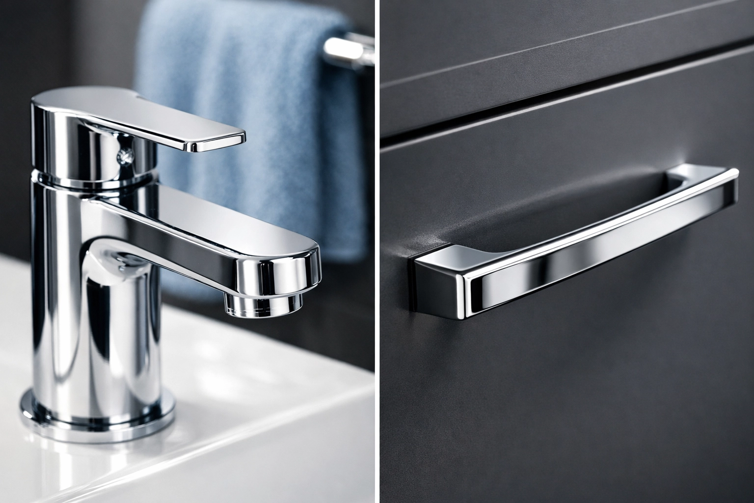 Polished bathroom fixtures showing detail-oriented post construction cleaning in Walpole without grout haze.