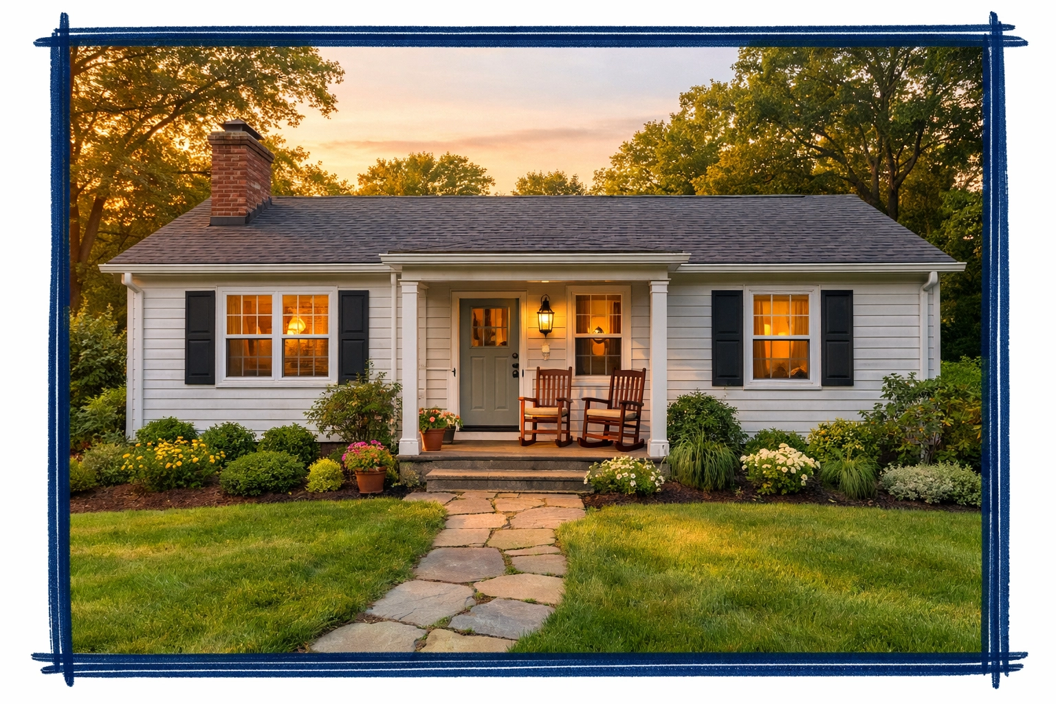 Single-level ranch home in Connecticut ideal for retirement downsizing