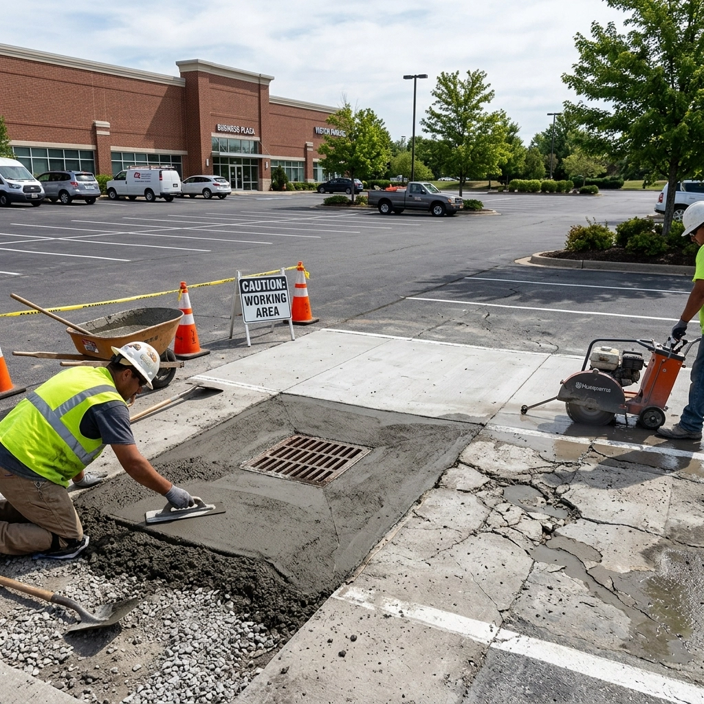 [HERO] Why Proper Drainage Matters: Protecting Your Parking Lot From Costly Concrete Repair