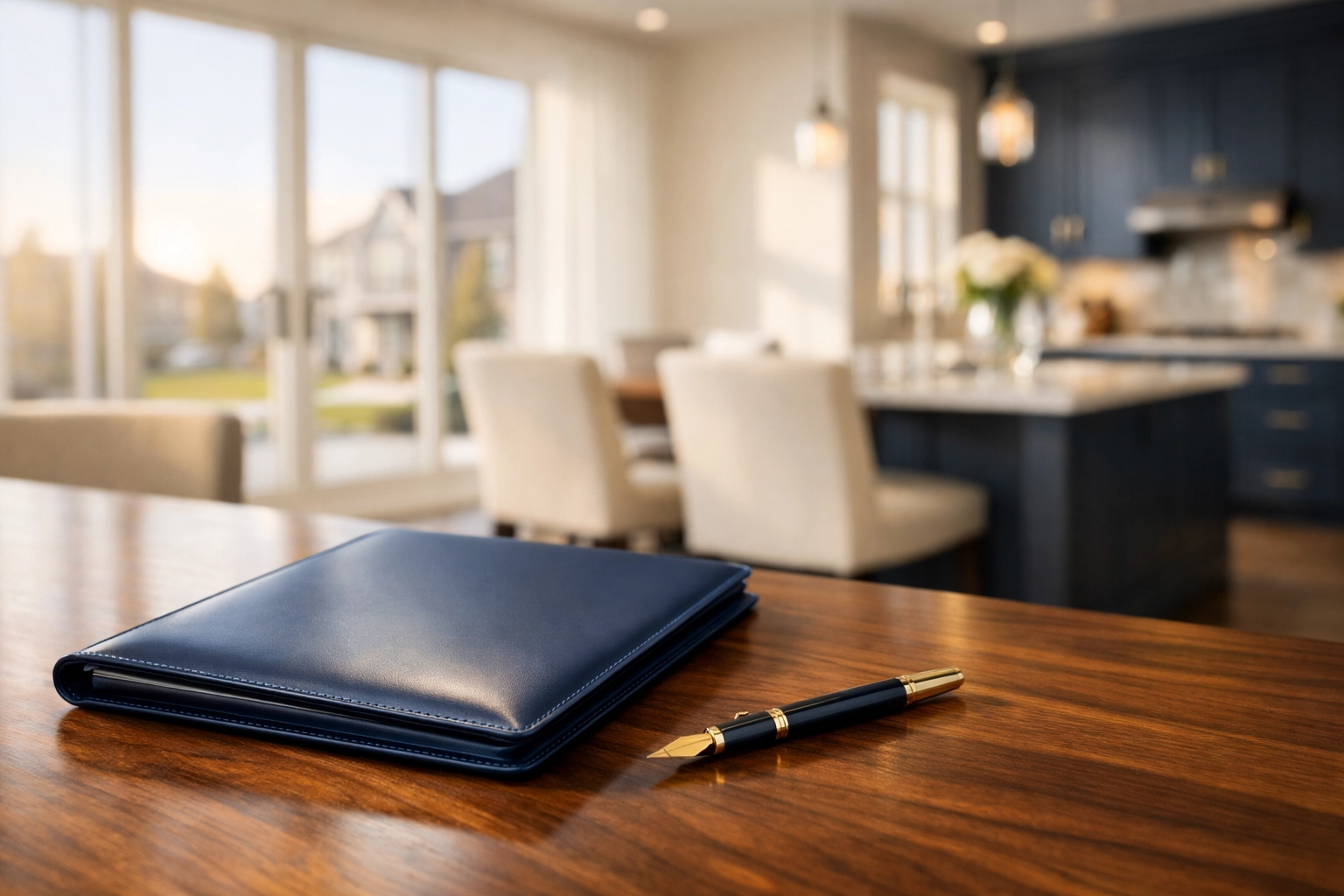 Financial planning documents in a sunlit Ontario home, illustrating the path to homeownership in 2026.