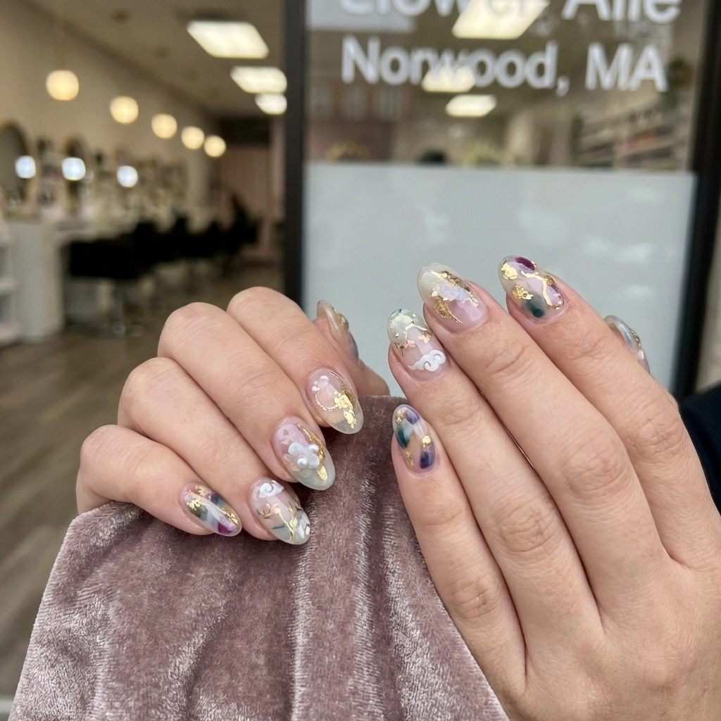 Refined Maximalism Nails: 15 Ethereal Japanese Gel Designs Your Norwood MA Nail Salon Should Master
