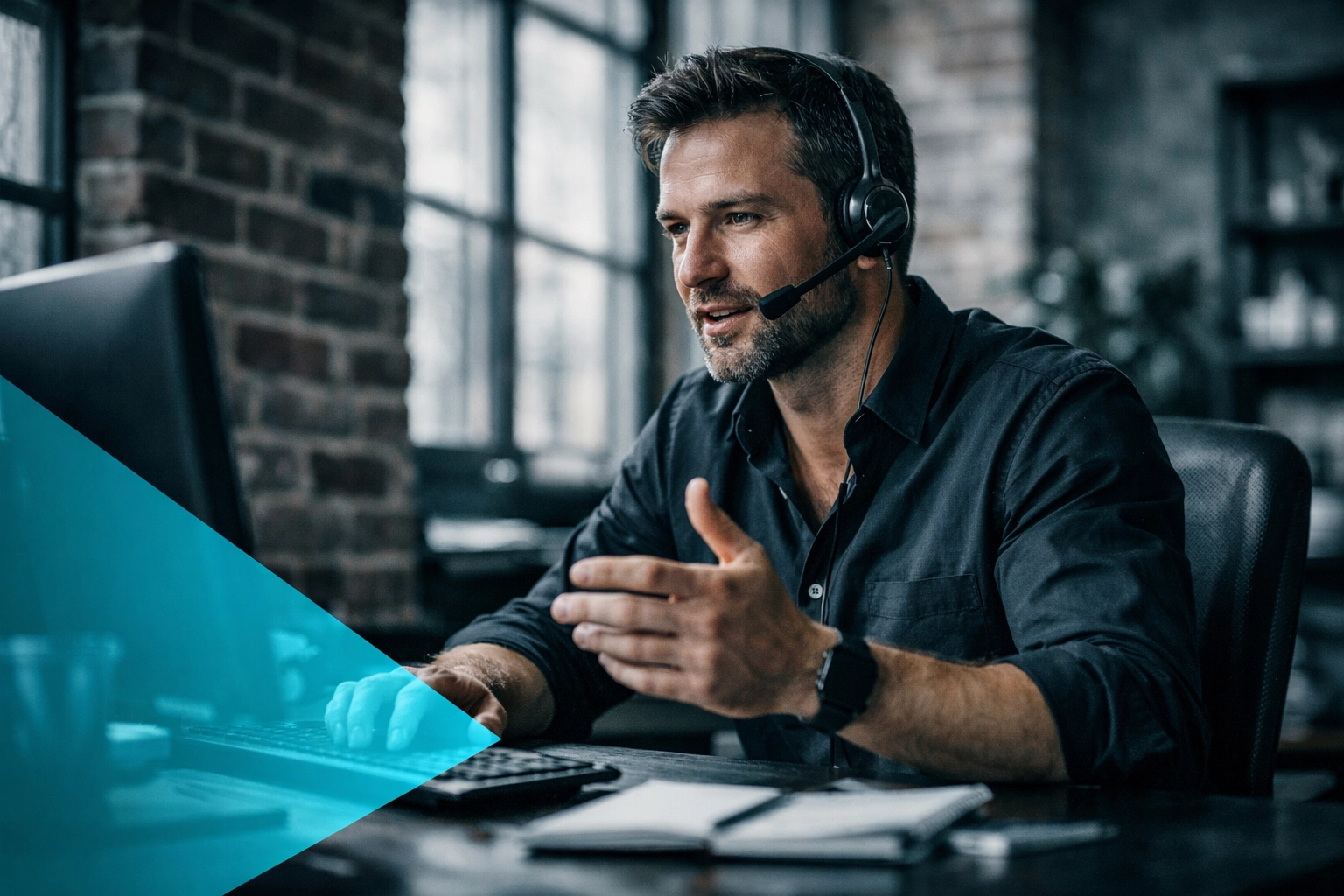 Business owner answering calls quickly to improve Google Local Services Ads ranking and lead quality.