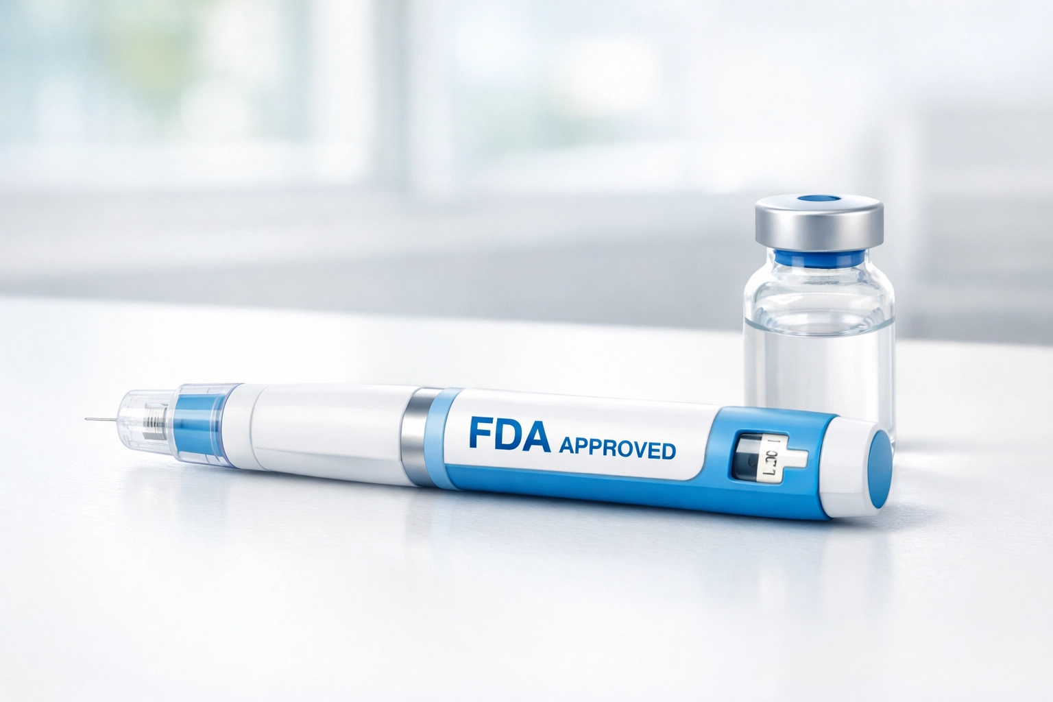 FDA-approved tirzepatide pen injector for weight loss medication delivery