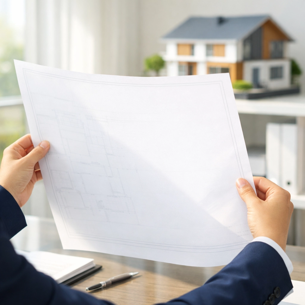 A real estate professional reviewing a clean property title document to protect an investor's equity.