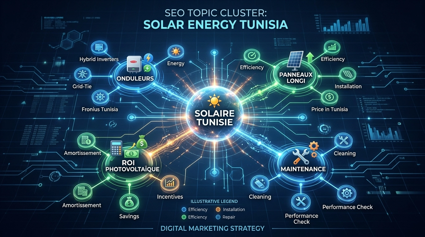 Visualisation Topic Clusters SEO