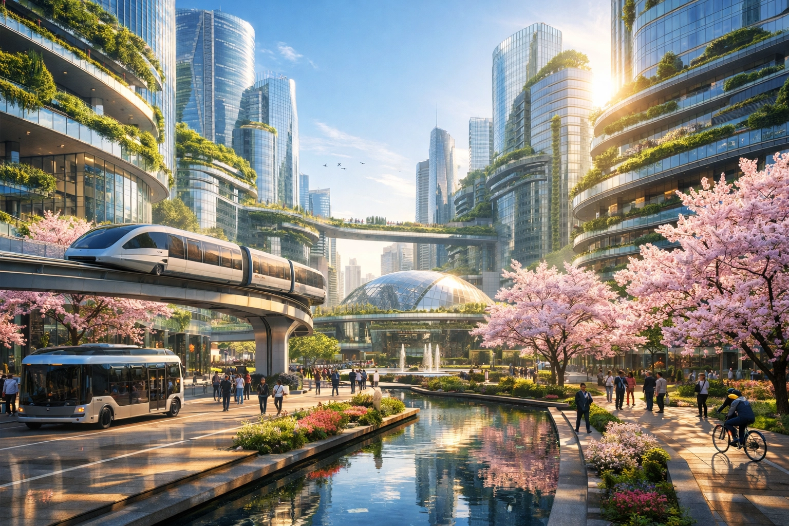 Vibrant 2026 city business hub symbolizing growth through non-bank funding flexibility.