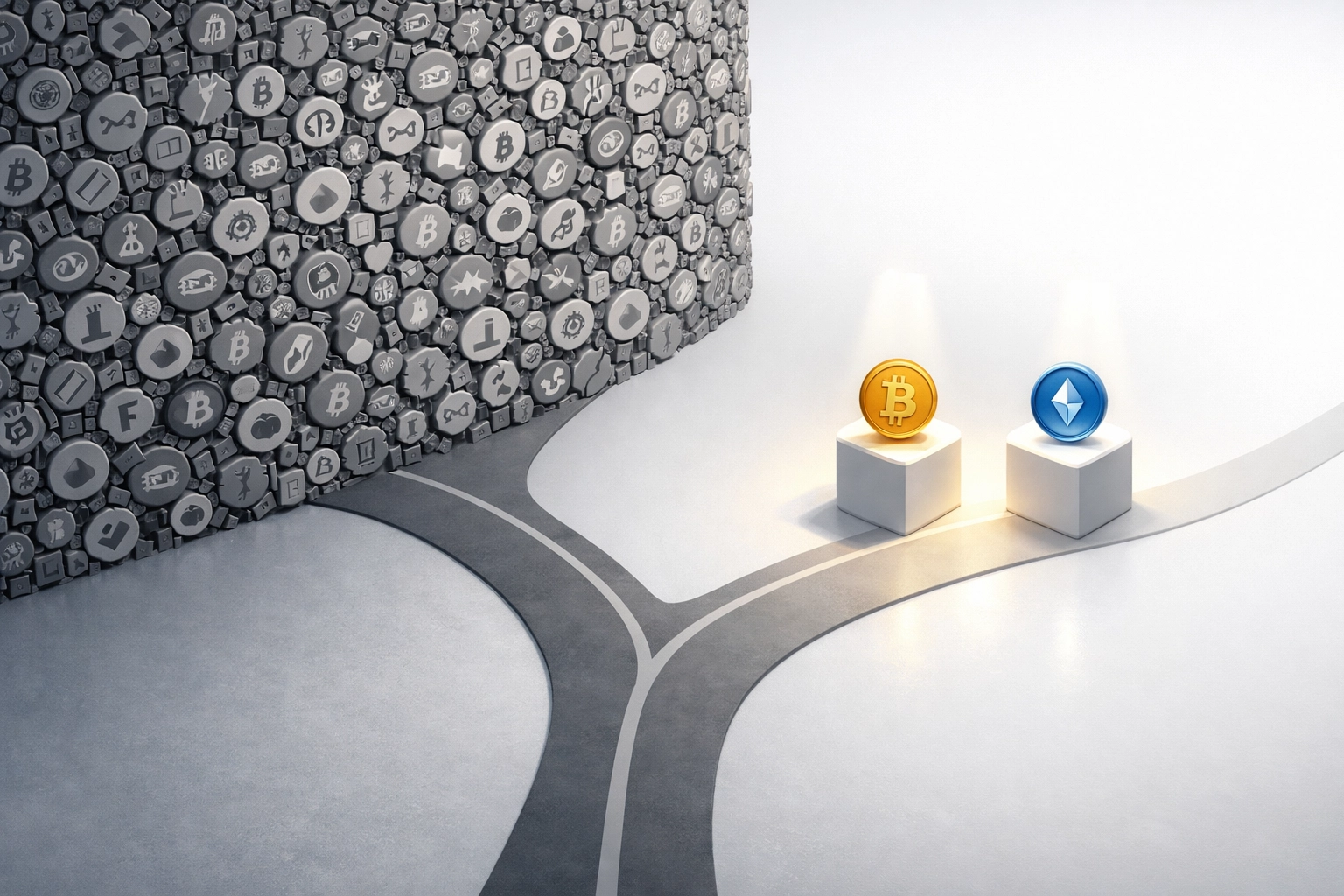 Simplified crypto payment options with two tokens versus overwhelming cryptocurrency choices