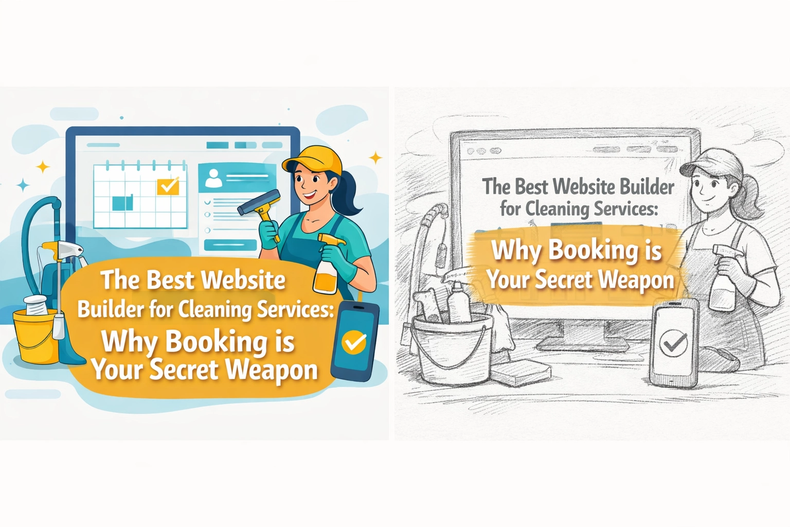 The Best Website Builder for Cleaning Services: Why Booking is Your Secret Weapon