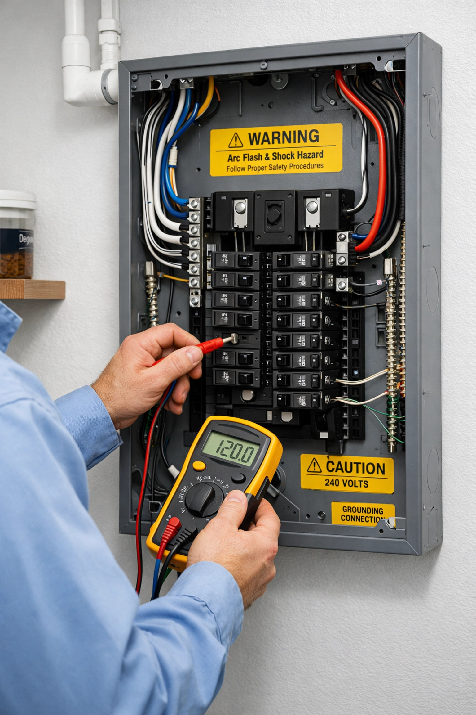 Professional electrical panel upgrade Florida performed by a licensed technician to ensure safety and compliance.
