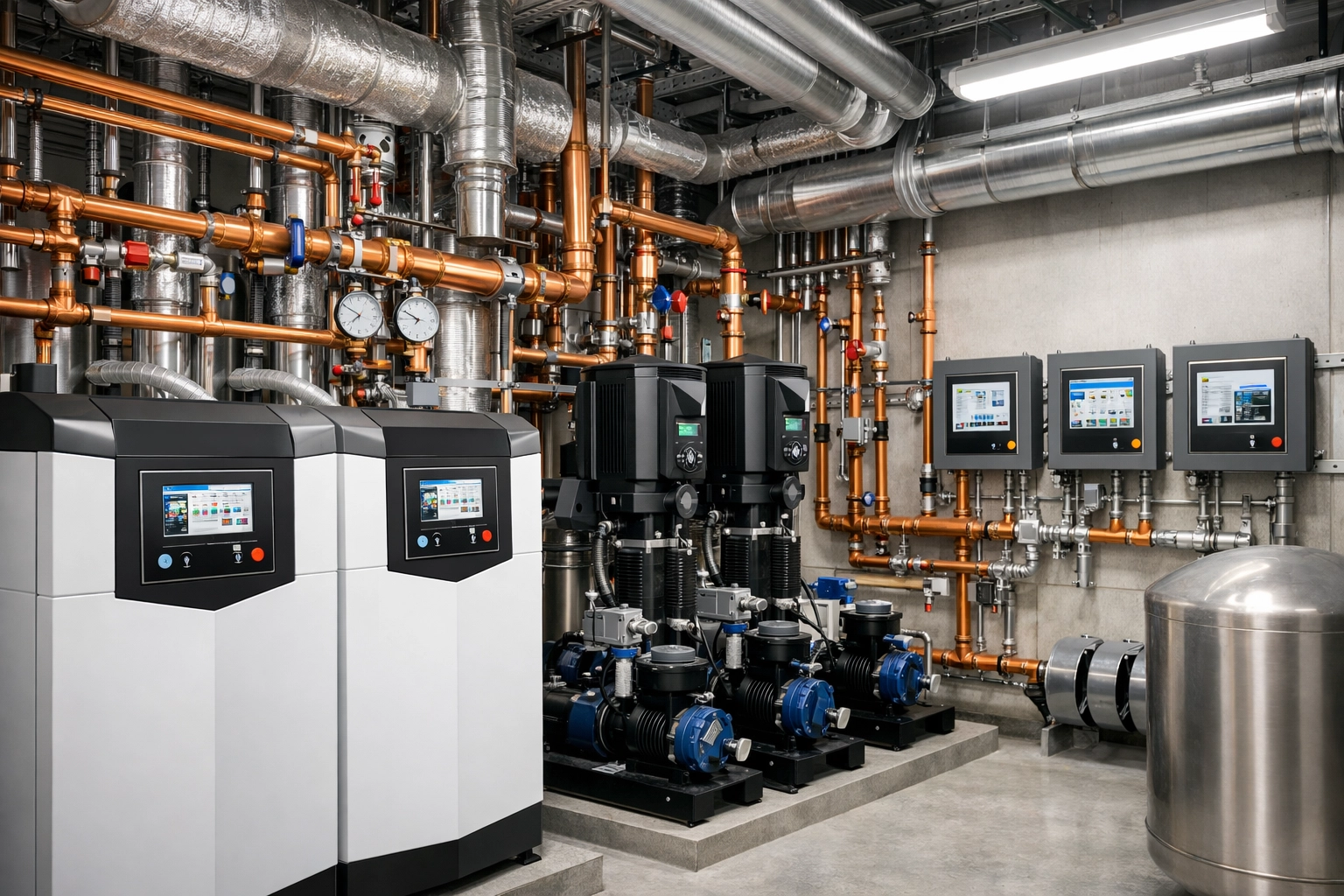 Commercial HVAC and mechanical systems requiring specialized equipment breakdown coverage in Washington.