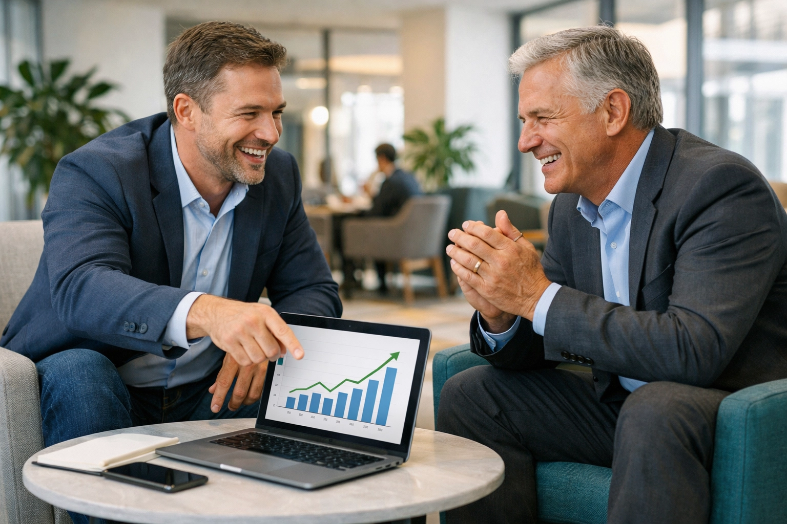 ServiceNow consulting services partner reviewing platform ROI and license audit results with a client.