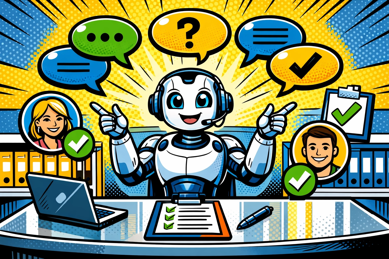 AI virtual assistant efficiently managing multiple customer support conversations and inquiries