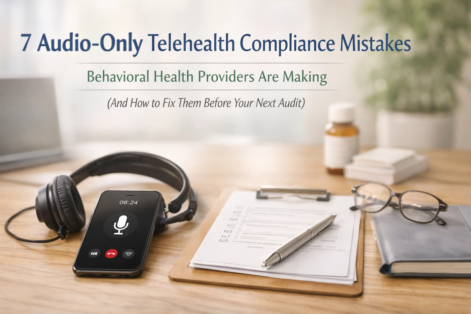 [HERO] 7 Audio-Only Telehealth Compliance Mistakes Behavioral Health Providers Are Making (And How to Fix Them Before Your Next Audit)