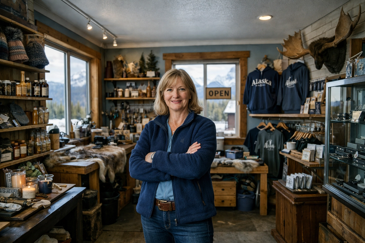 Alaska small business owner in their shop needing general liability protection