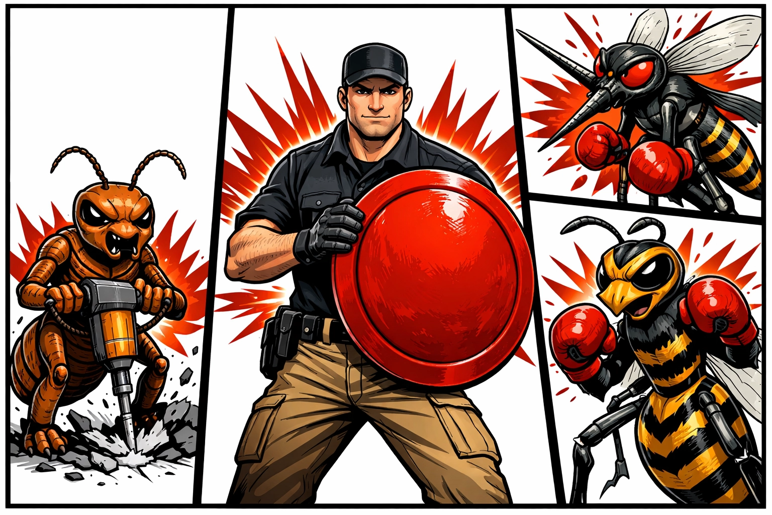 Technician blocking pests for the Healthy Home Premium Plan pest control Jasper AL.