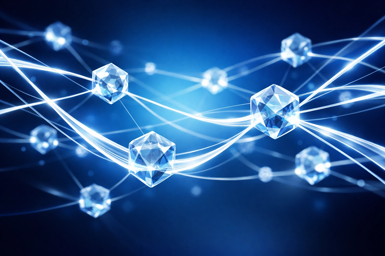 Digital network illustrating seamless bidirectional data synchronization across a unified tech stack.