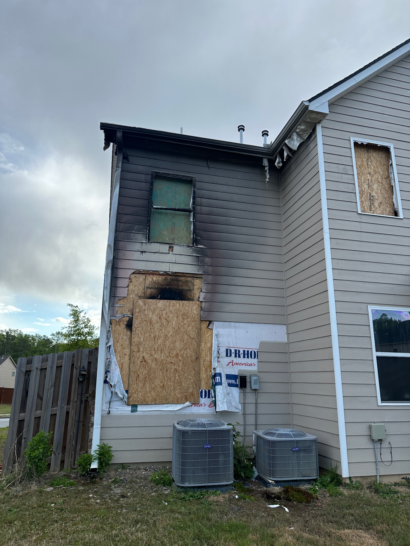 Exterior Fire Damage Restoration