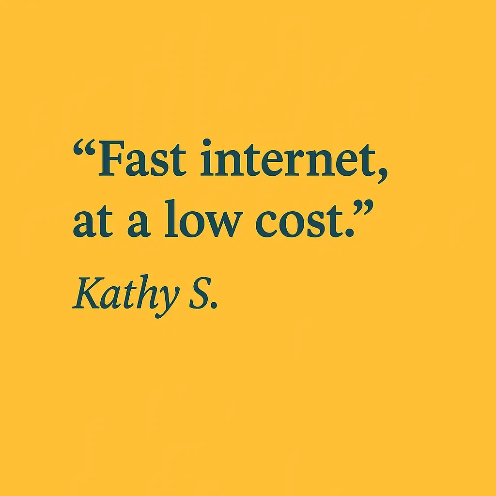 Customer testimonial from Kathy S. saying 