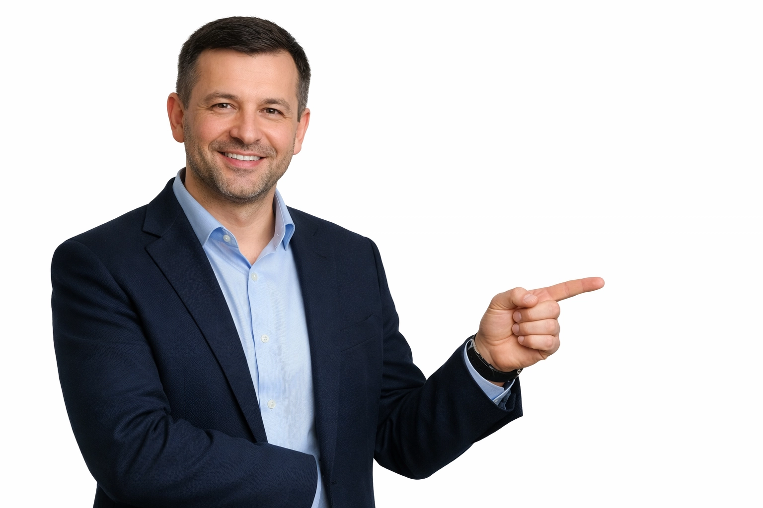 CEO Ilya Kosilov pointing to fast house sale solutions for Cape Coral homeowners.