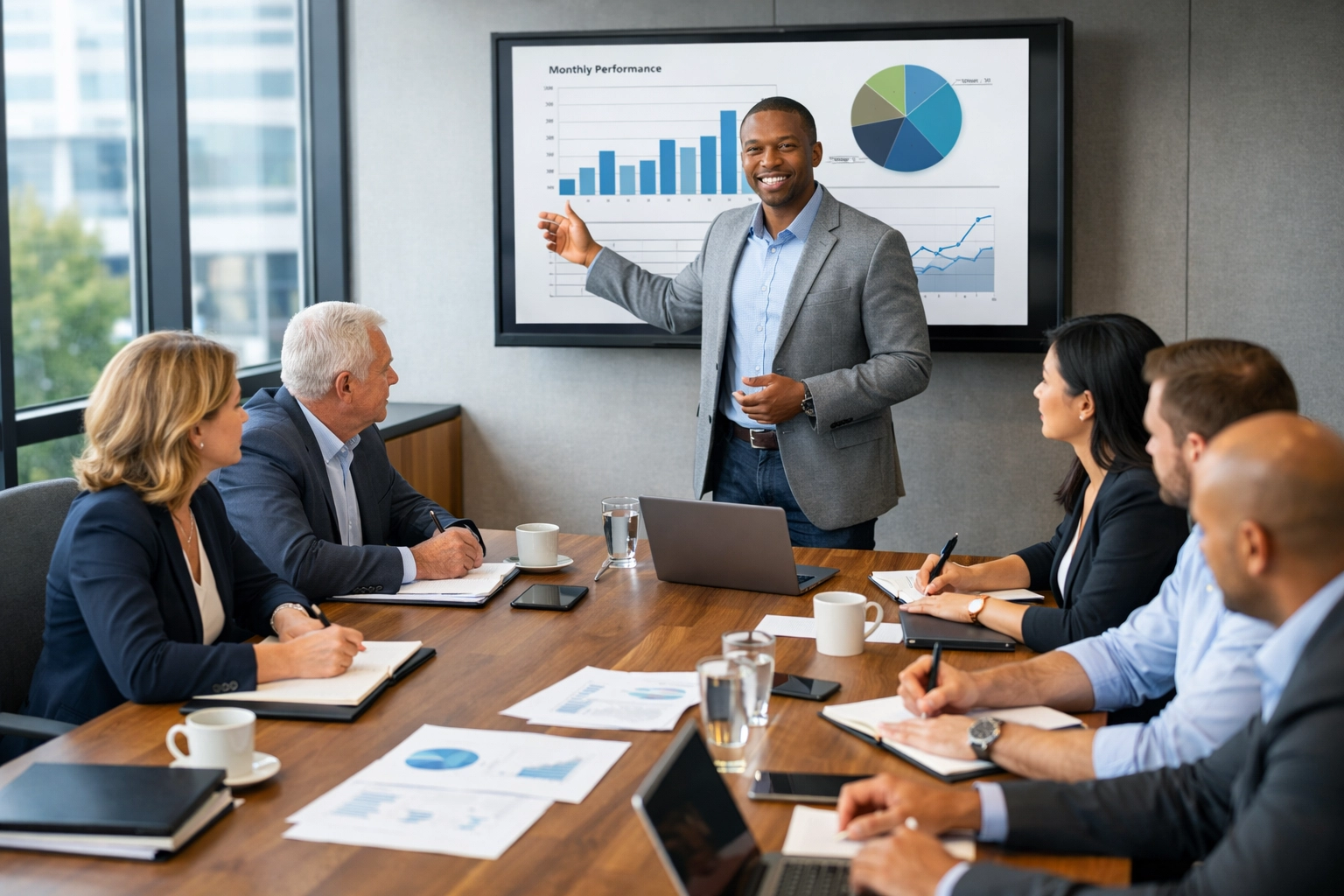 Team meeting to discuss employer 401(k) plan and retirement benefit options for 2026