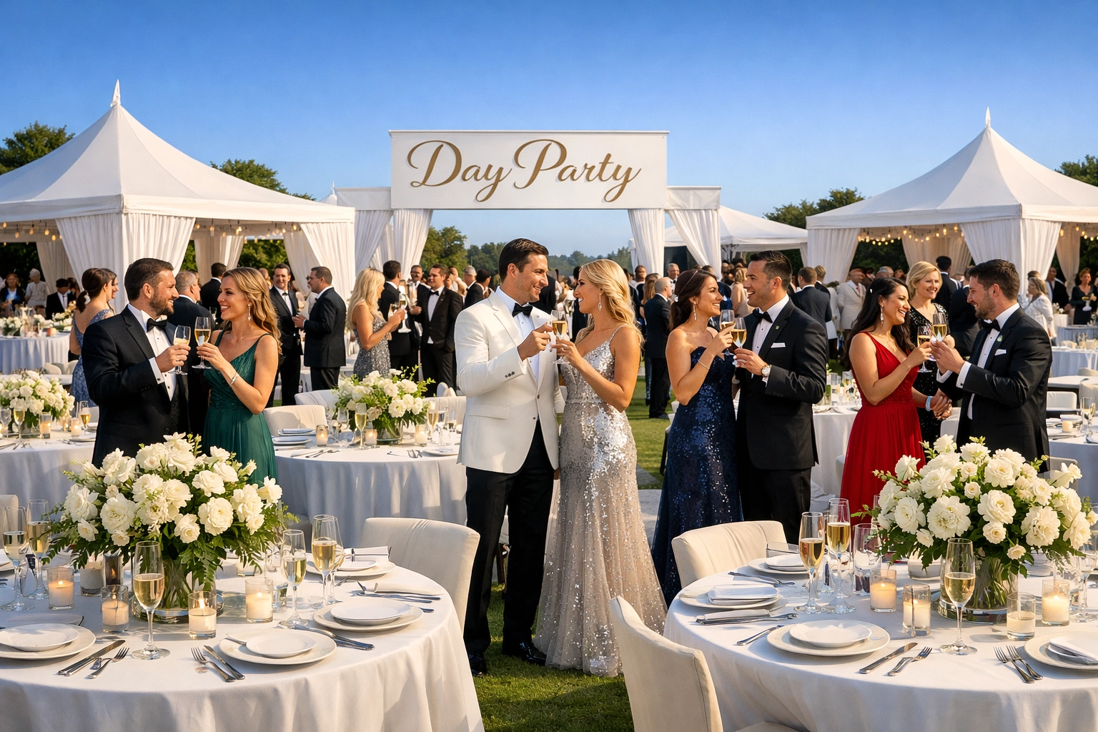 Guests at the Partying for a Purpose Day Party event supporting New Jersey social services.